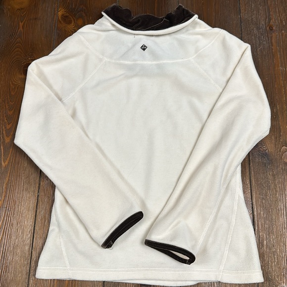 prAna Twisty Fleece Velvet Shawl Collar Pullover Base Layer Sweater - Picture 7 of 8